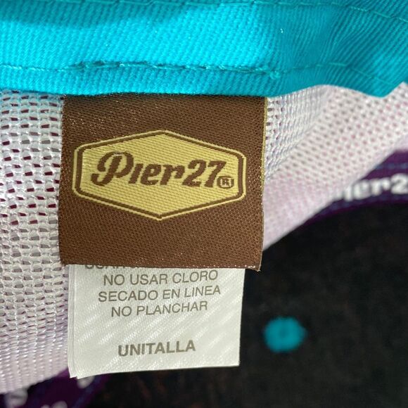 Pier 27 Purple Sugar Skull Cap OS Curved Suede Touch Brim Tattoo Artist Street main image 14